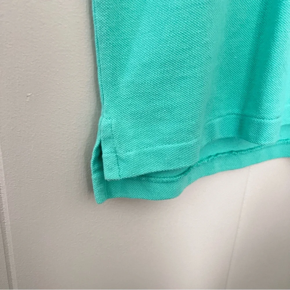 Polo Ralph Lauren Teal Green Pink Pony Preppy Classic Fit Polo Shirt Size XL